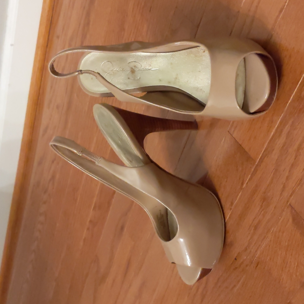 Nude high heels